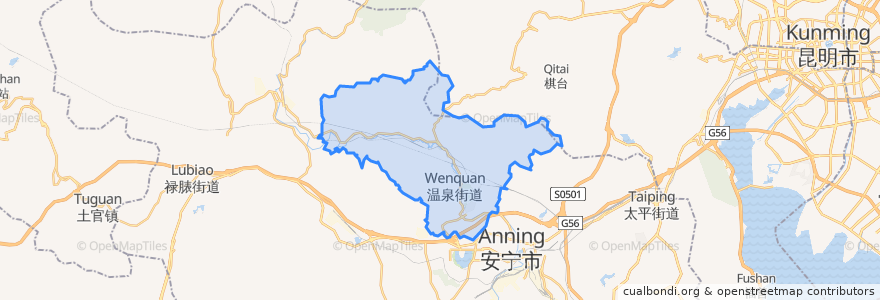 Mapa de ubicacion de 温泉街道.