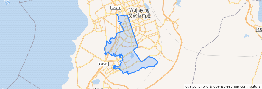 Mapa de ubicacion de 雨花街道.