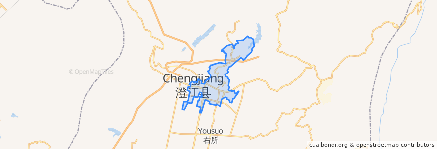 Mapa de ubicacion de 凤麓街道.