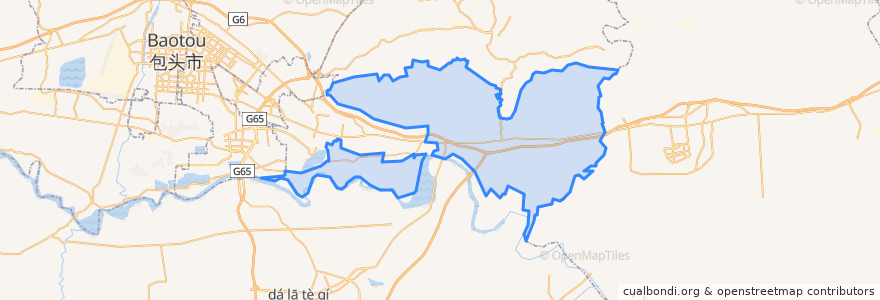 Mapa de ubicacion de 沙尔沁镇.