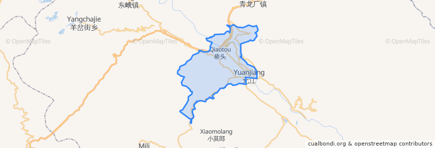 Mapa de ubicacion de 红河街道.