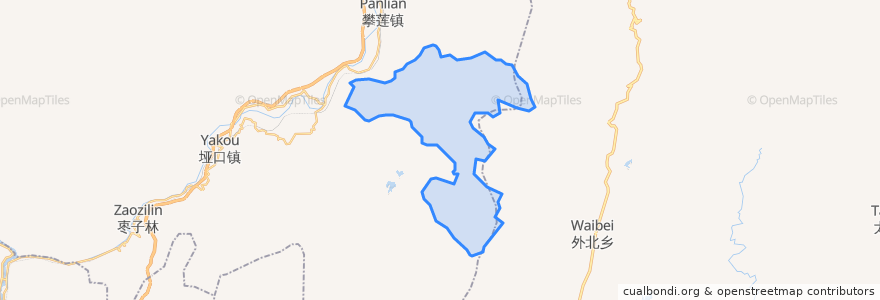 Mapa de ubicacion de 新山傈僳族乡.