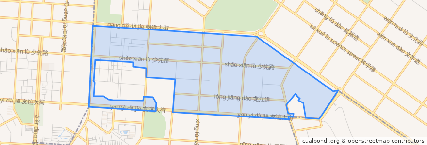 Mapa de ubicacion de 万青路街道.