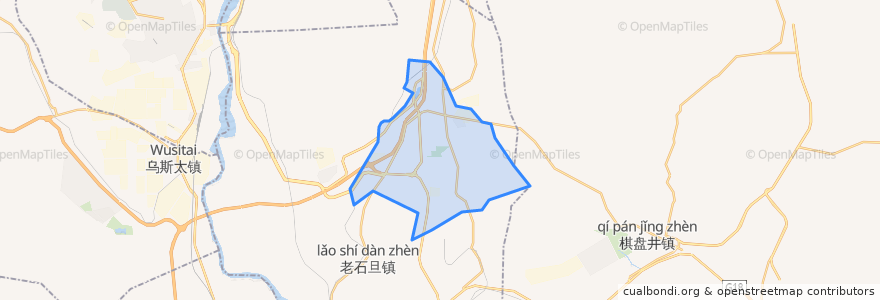 Mapa de ubicacion de 拉僧仲街道办.