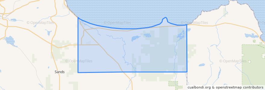 Mapa de ubicacion de Chocolay Township.