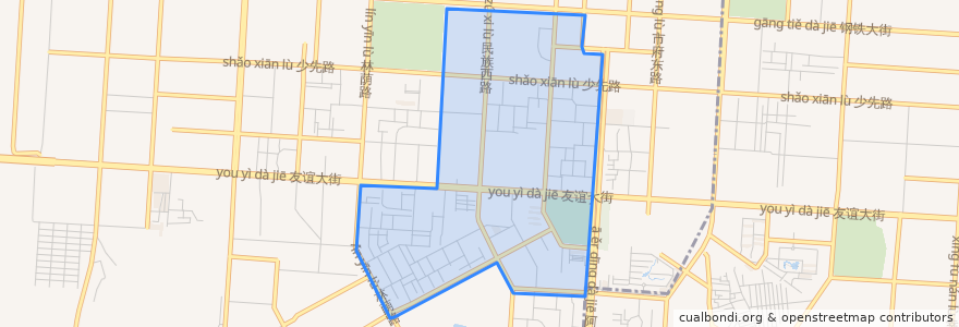 Mapa de ubicacion de 少先路街道.