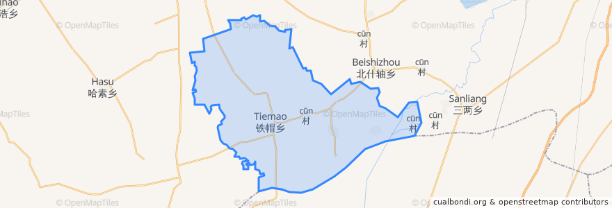 Mapa de ubicacion de 塔布赛乡.