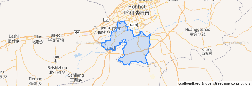 Mapa de ubicacion de 小黑河镇.