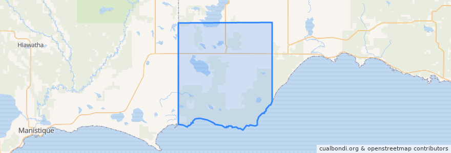 Mapa de ubicacion de Newton Township.