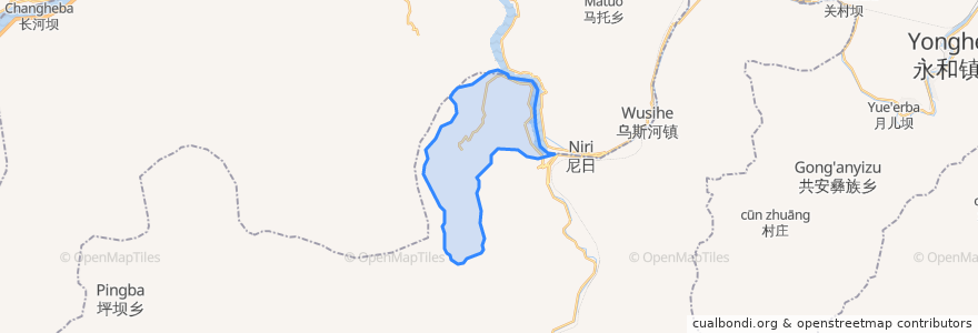 Mapa de ubicacion de 黑马乡.