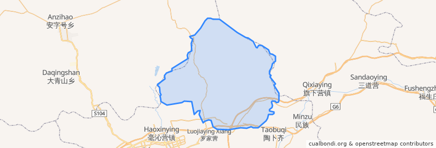 Mapa de ubicacion de 保合少镇.