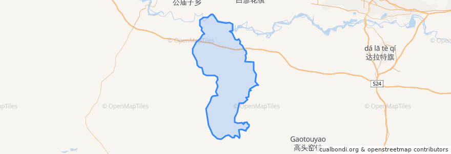 Mapa de ubicacion de 中和西镇.