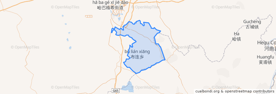 Mapa de ubicacion de 乌兰木伦镇.