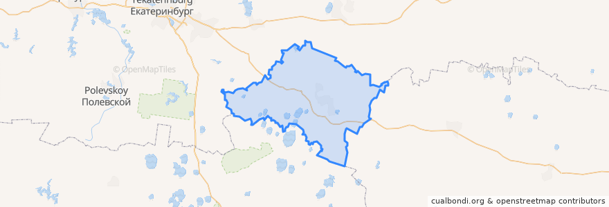 Mapa de ubicacion de Каменский городской округ.