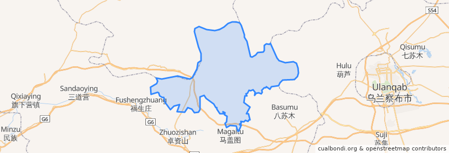 Mapa de ubicacion de 巴音锡勒镇.