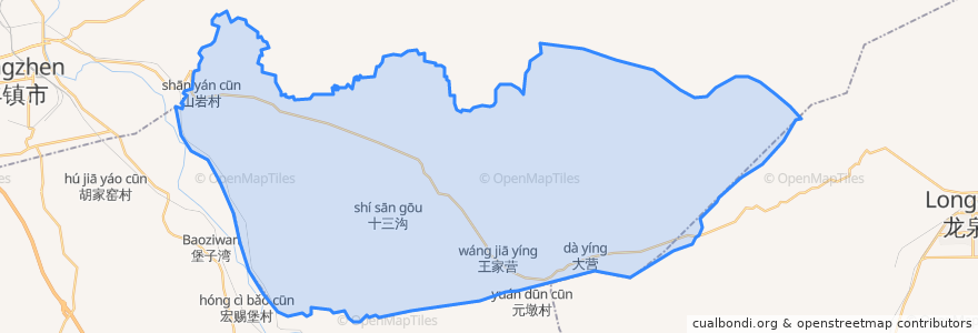 Mapa de ubicacion de 官屯堡乡.