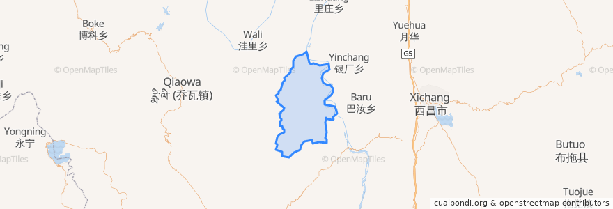 Mapa de ubicacion de 官地镇.