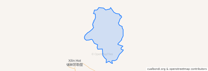 Mapa de ubicacion de 吉仁高勒镇 ᠵᠢᠷ ᠦᠨ ᠭᠣᠣᠯ ᠪᠠᠯᠭᠠᠰᠤ.