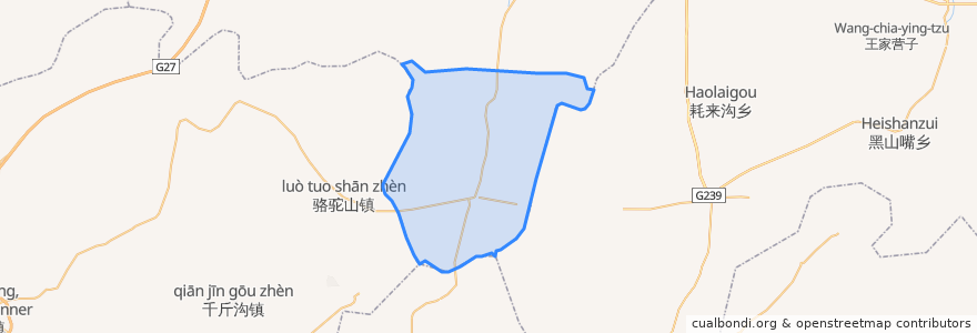 Mapa de ubicacion de 黑城子示范区.