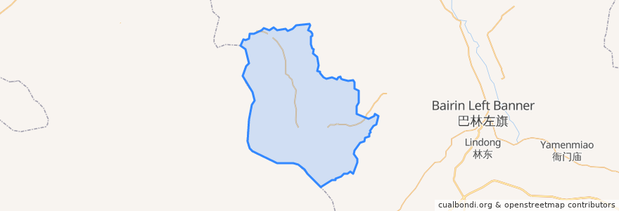 Mapa de ubicacion de Harhad Town.