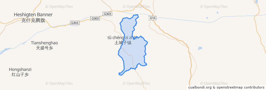 Mapa de ubicacion de Maoshandong Township.