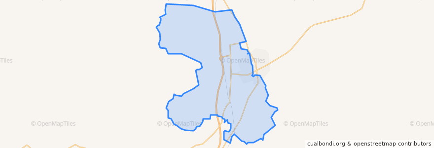 Mapa de ubicacion de Quanning Subdistrict.