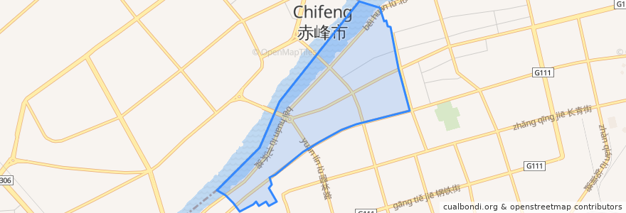 Mapa de ubicacion de 西屯街道办.