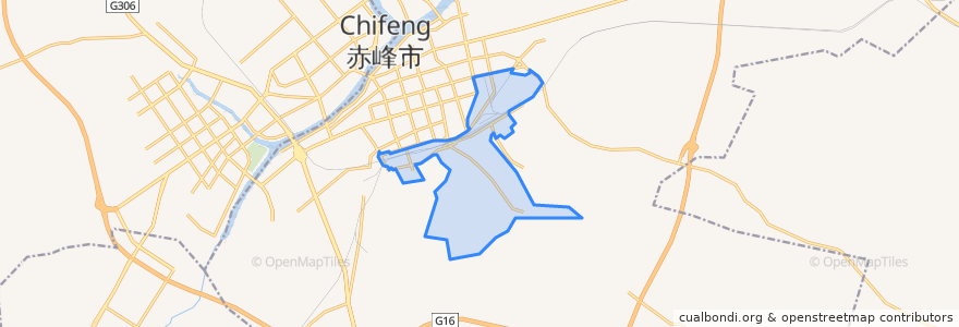 Mapa de ubicacion de 铁南街道办.