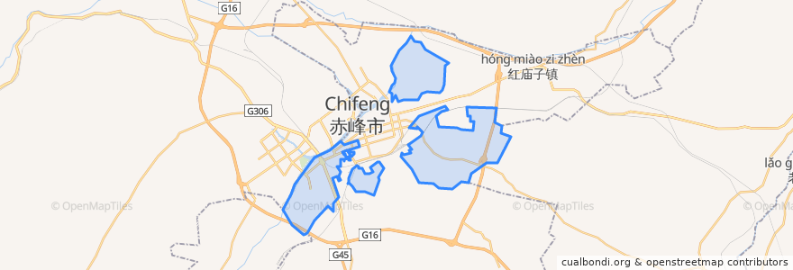 Mapa de ubicacion de 西城街道办.