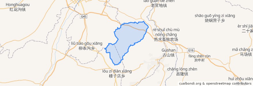 Mapa de ubicacion de 小五家乡.