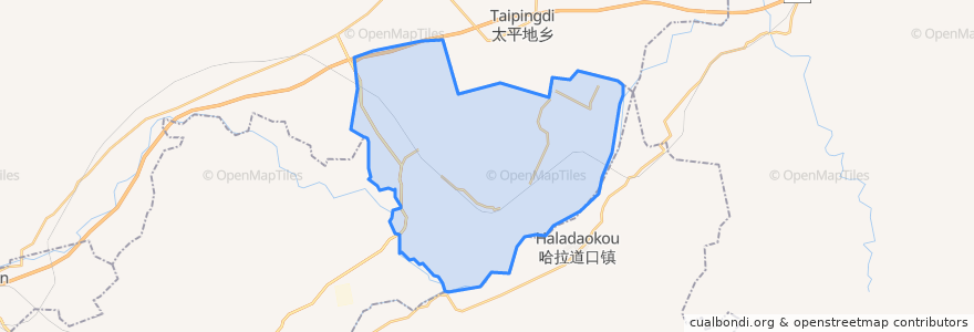 Mapa de ubicacion de 风水沟镇.