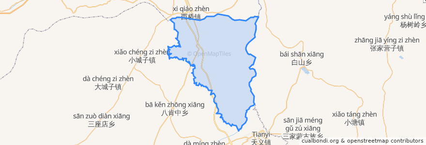 Mapa de ubicacion de 汐子镇.