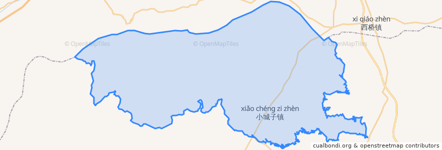 Mapa de ubicacion de 小城子镇.