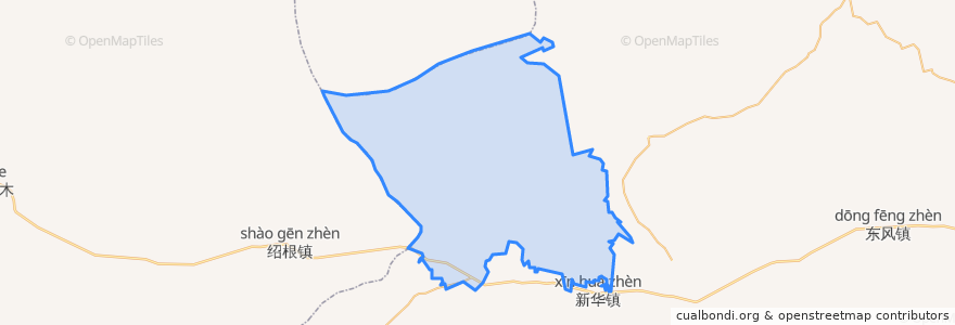 Mapa de ubicacion de 义和塔拉镇.