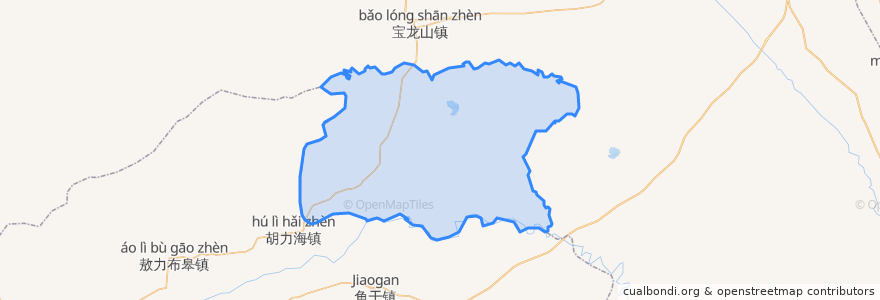 Mapa de ubicacion de 白兴吐苏木 ᠪᠠᠢᠰᠢᠩᠲᠤ ᠰᠤᠮᠤ.