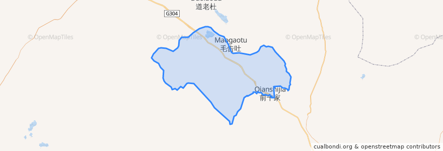 Mapa de ubicacion de 珠日河牧场 ᠵᠢᠷᠦᠭᠡ ᠮᠠᠯᠵᠢᠯ ᠤᠨ ᠲᠠᠯᠠᠪᠠᠢ.