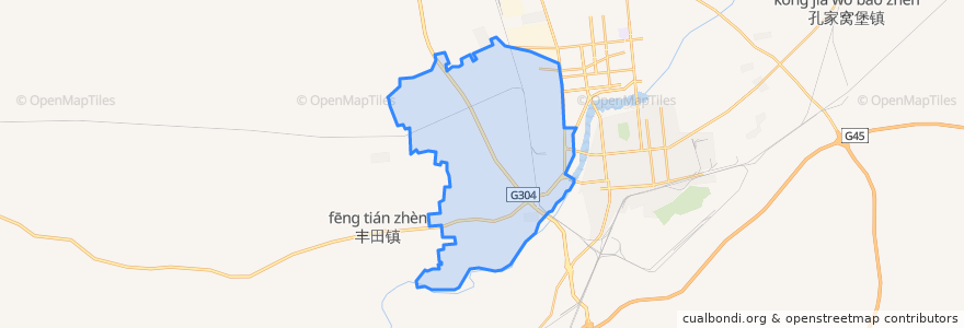 Mapa de ubicacion de 河西街道.