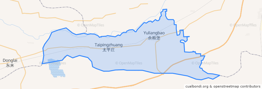 Mapa de ubicacion de 余粮堡镇.