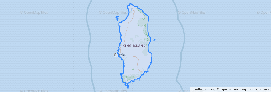 Mapa de ubicacion de King Island Council.