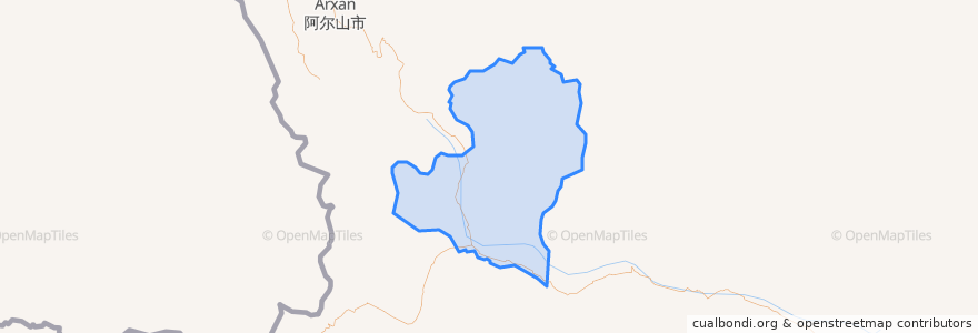 Mapa de ubicacion de 五岔沟镇.