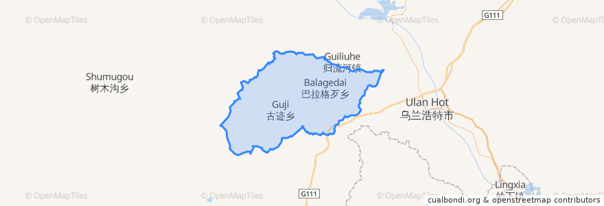 Mapa de ubicacion de 巴日嘎斯台乡.