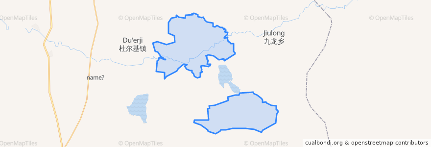 Mapa de ubicacion de 东杜尔基国营农场.