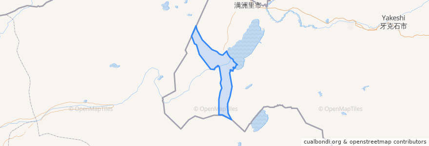 Mapa de ubicacion de 阿拉坦额莫勒镇.