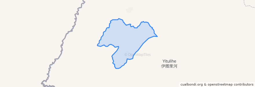 Mapa de ubicacion de 得耳布尔镇.