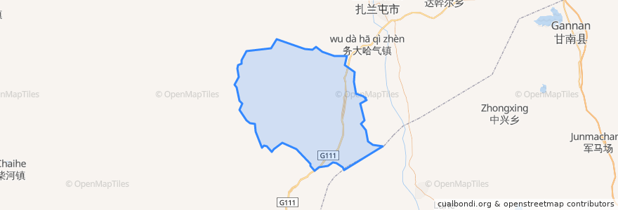 Mapa de ubicacion de 中和镇.