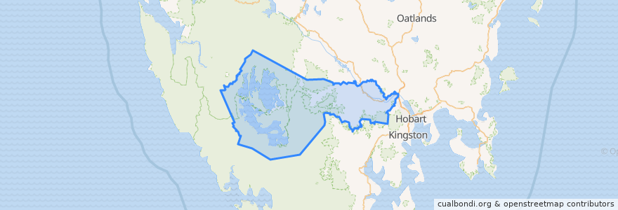 Mapa de ubicacion de Derwent Valley.