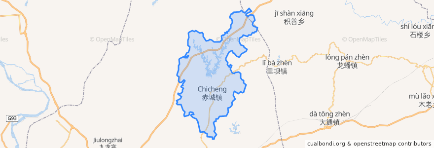 Mapa de ubicacion de 赤城镇.