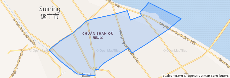 Mapa de ubicacion de 凯旋路街道.