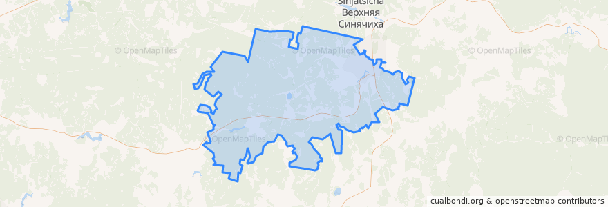 Mapa de ubicacion de городской округ Алапаевск.