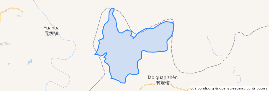 Mapa de ubicacion de 方山乡.